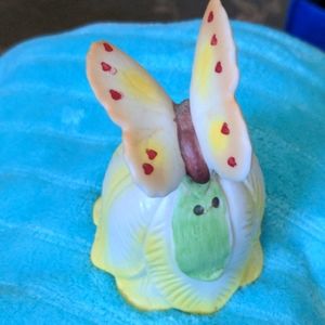Box#??   Porcelain Butterfly Bell